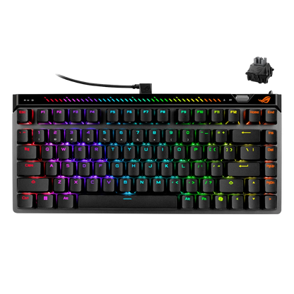 ASUS ROG FALCHION ACE 75HE 75-KEY COMPACT ANALOG GAMING KEYBOARD (ROG HFX V2 SWITCH) (BLACK)
