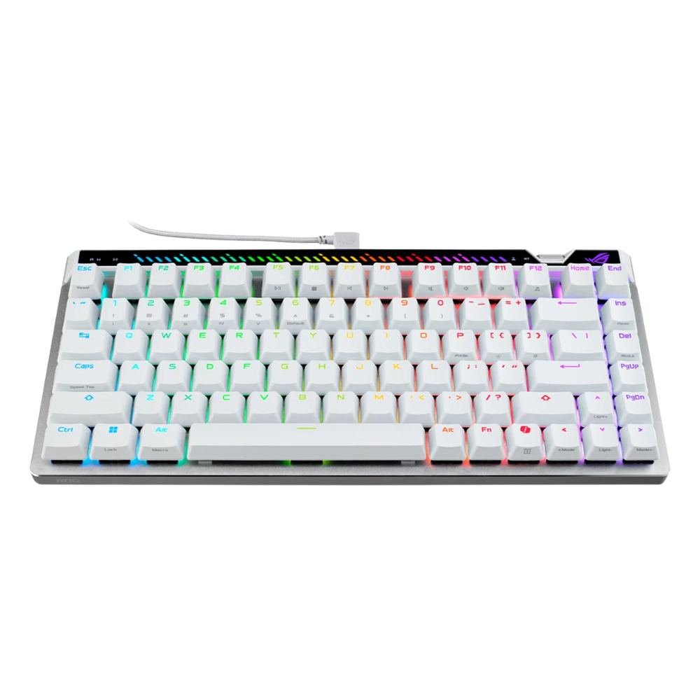 ASUS ROG FALCHION ACE 75HE 75-KEY COMPACT ANALOG GAMING KEYBOARD (ROG HFX V2 SWITCH) (WHITE)