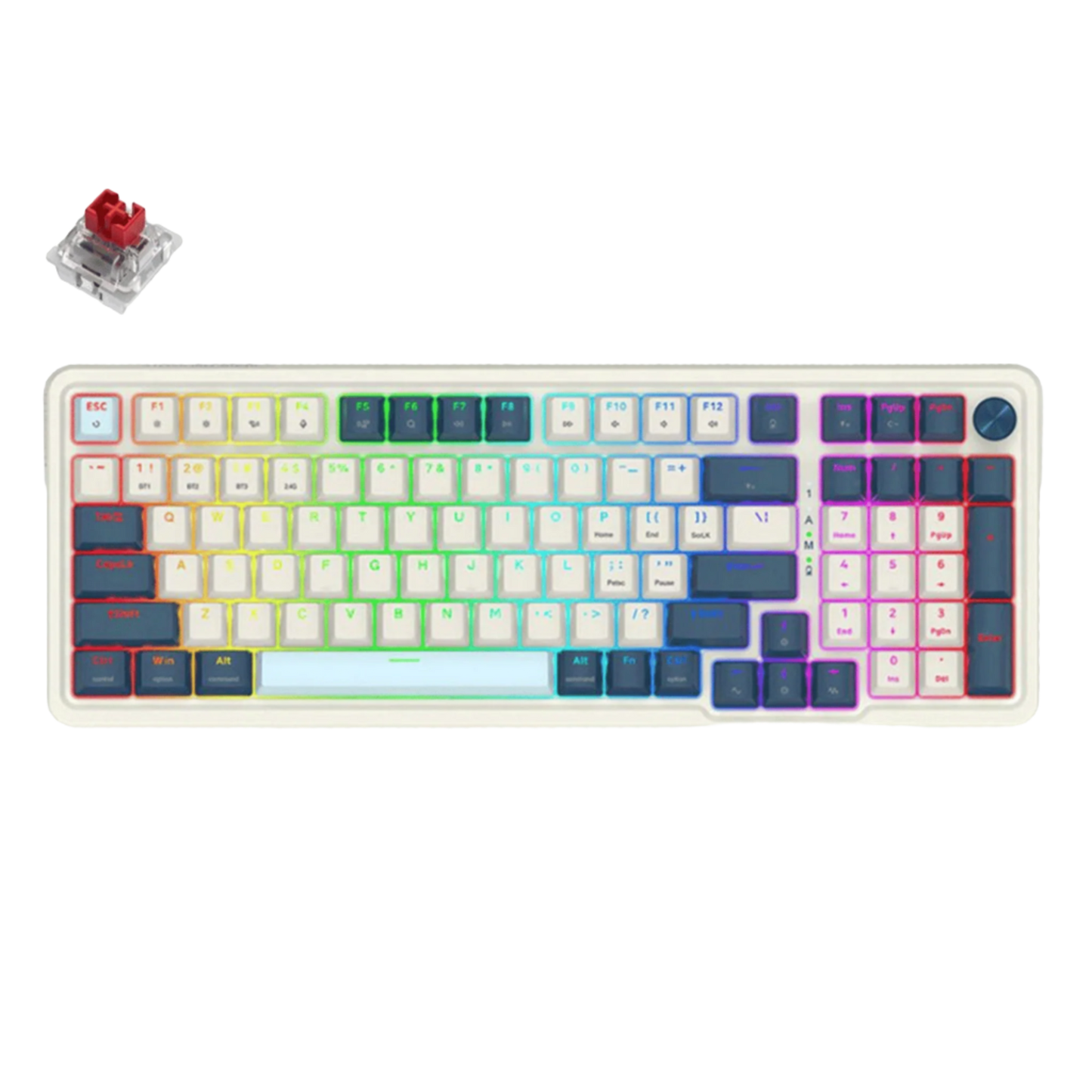 REDRAGON EISA PRO RGB TRI-MODE MECHANICAL KEYBOARD (RED SWITCH)