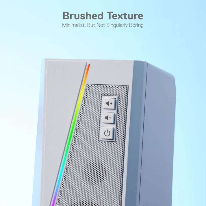 REDRAGON ANVIL 2.0CH PC RGB GAMING SPEAKER (WHITE)