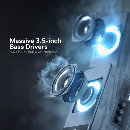 REDRAGON MOUTHPIECE BLACK 2.0 BOOKSHELF SPEAKER