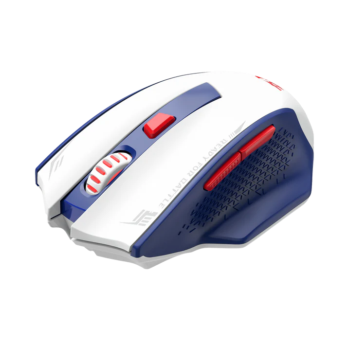 REDRAGON WOKI SUPERLIGHT WIRELESS GAMING MOUSE (WHITE/BLUE)