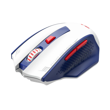 REDRAGON WOKI SUPERLIGHT WIRELESS GAMING MOUSE (WHITE/BLUE)