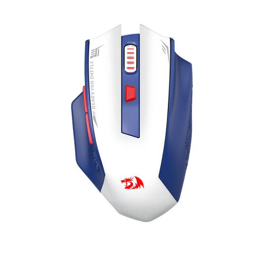 REDRAGON WOKI SUPERLIGHT WIRELESS GAMING MOUSE (WHITE/BLUE)