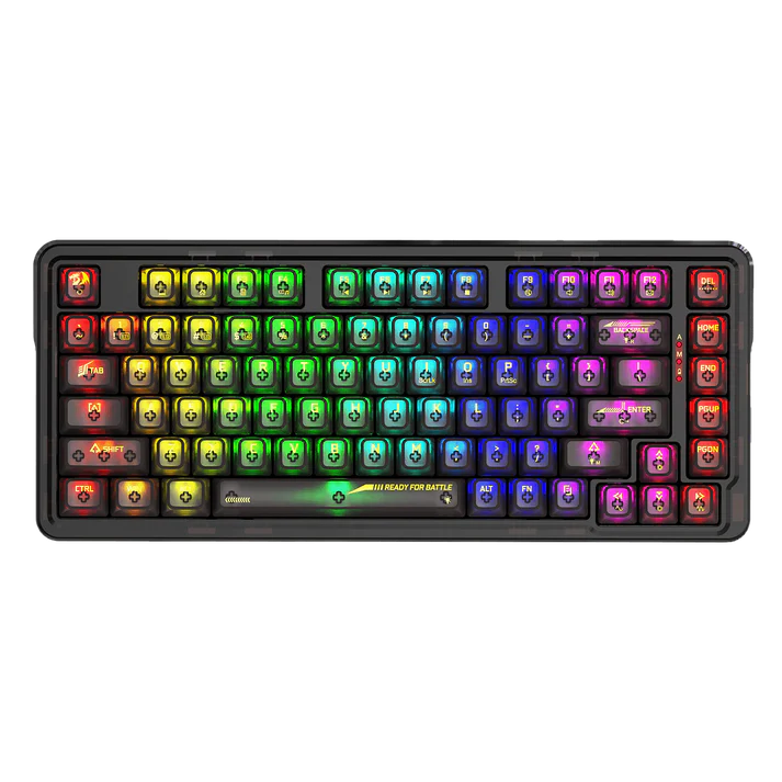REDRAGON ELF PRO RGB WIRELESS MECHANICAL GAMING KEYBOARD (CRYSTAL SWITCH/SWAPPBL)