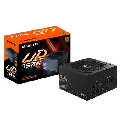 GIGABYTE UD750GM 750W 1X120MM FAN, 8SATA, 4PCIE, ACTIVE PFC, MODULAR, 80-PLUS GOLD