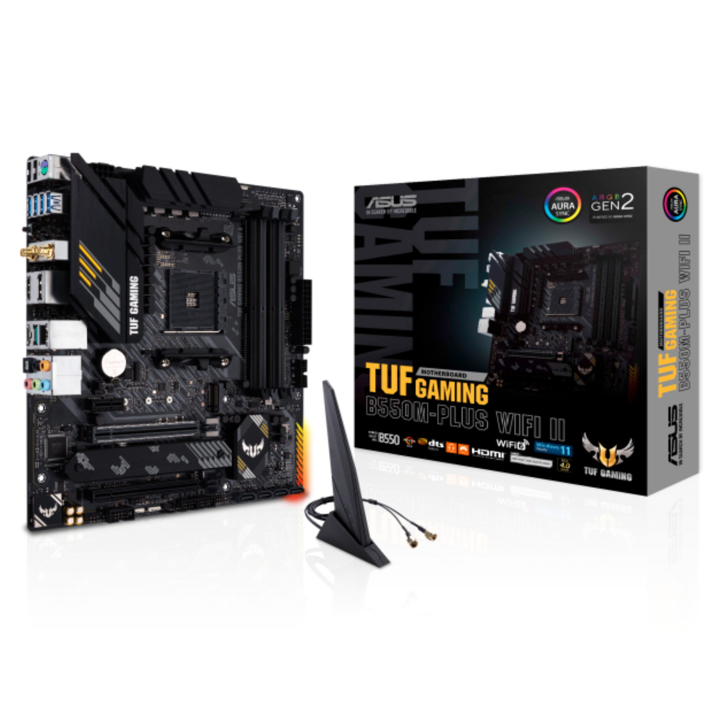 ASUS TUF B550M-PLUS WIFI II 4DDR4 2XM.2 MOTHERBOARD (HDMI, DP) WIFI+BT
