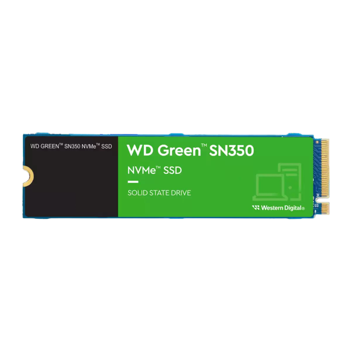 WESTERN DIGITAL 240GB GREEN SN350 NVME SSD (WDS240G2G0C) M.2 PCIE 2280 - PC Quickbuys