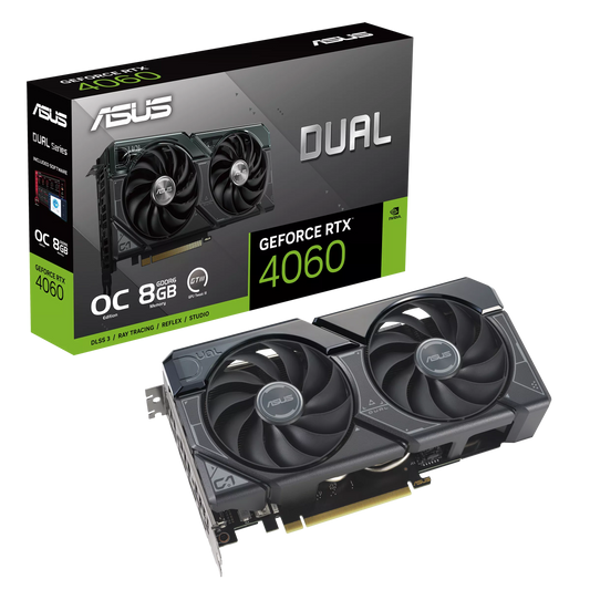 ASUS RTX 4060 8GB 128BIT GDDR6 DUAL-O8G (HDMI, 3XDP)
