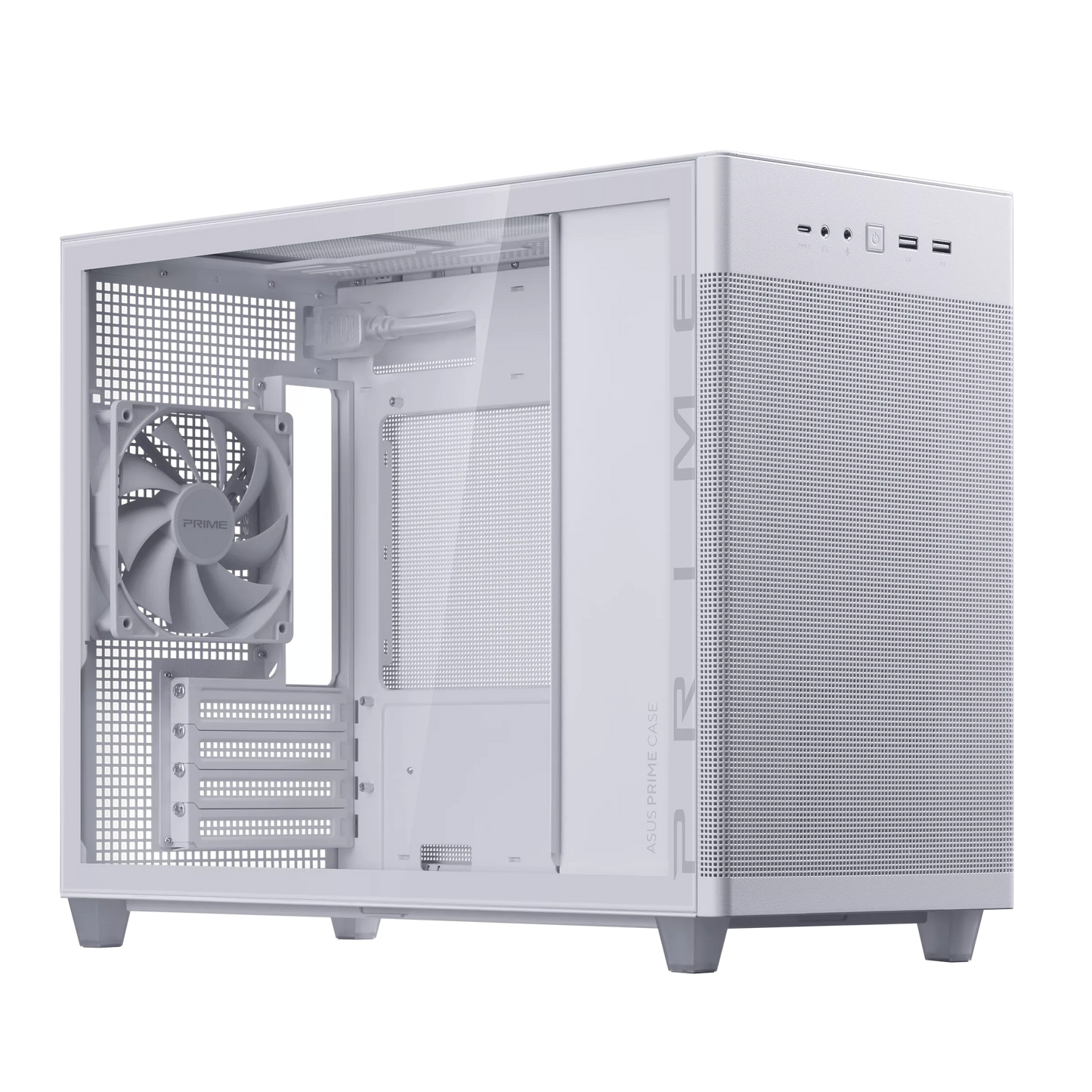 ASUS PRIME AP201 TEMPERED GLASS MICROATX CASE W/ 1FAN
