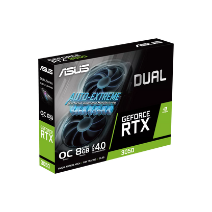 ASUS RTX 3050 8GB 128BIT GDDR6 DUAL-O8G-V2 (DVI, HDMI, DP)