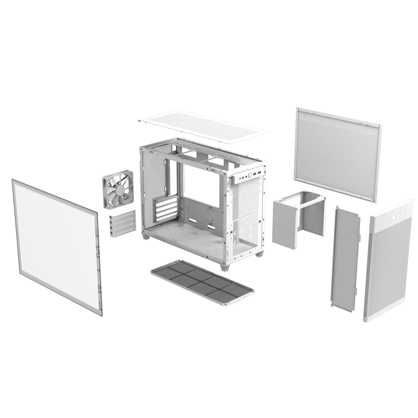 ASUS PRIME AP201 TEMPERED GLASS MICROATX CASE W/ 1FAN