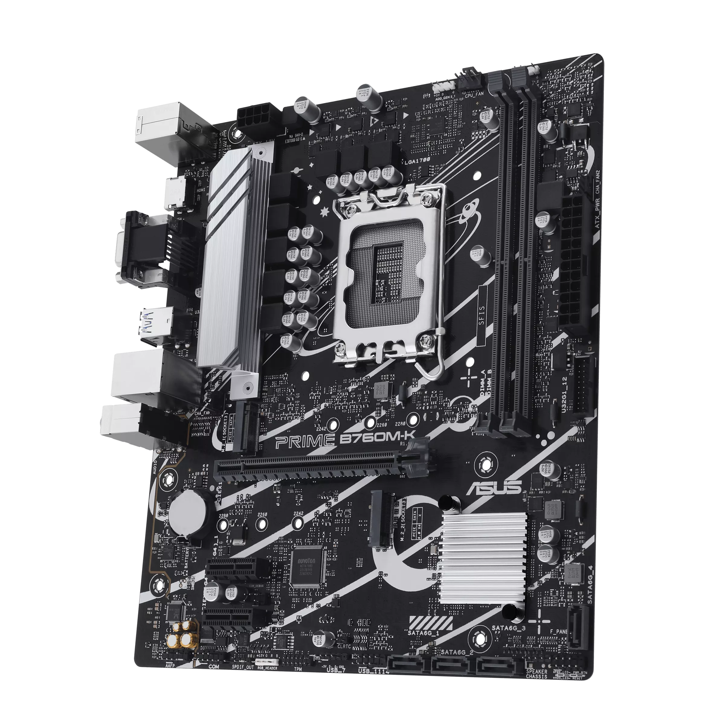 ASUS PRIME B760M-K 2DDR4 2XM.2 MOTHERBOARD (DB15, HDMI)