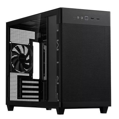 ASUS PRIME AP201 TEMPERED GLASS MICROATX CASE W/ 1FAN