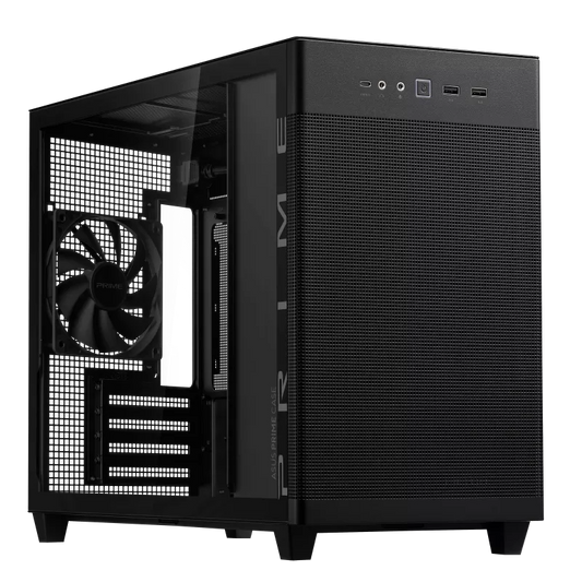 ASUS PRIME AP201 TEMPERED GLASS MICROATX CASE W/ 1FAN