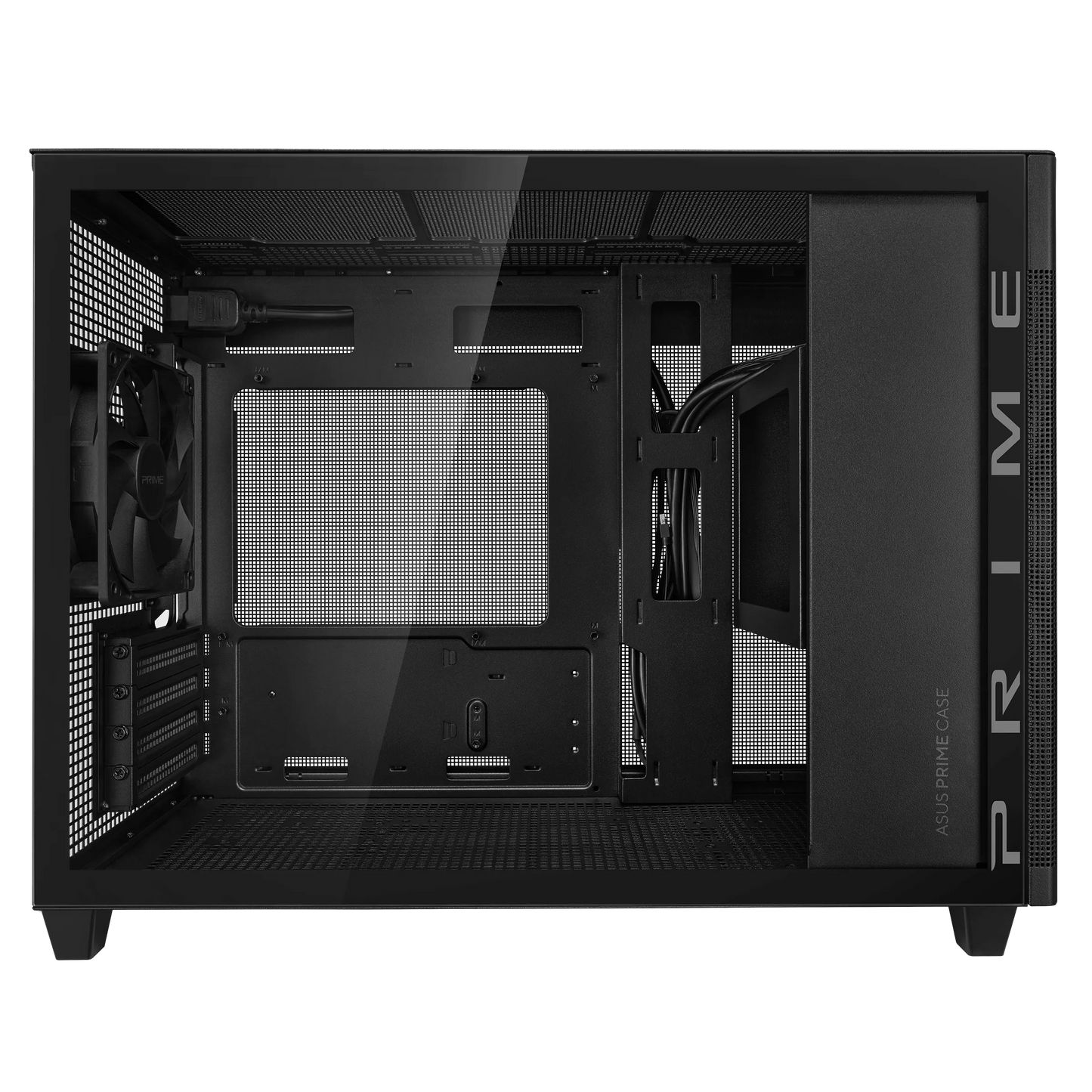 ASUS PRIME AP201 TEMPERED GLASS MICROATX CASE W/ 1FAN