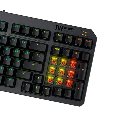 ASUS TUF GAMING K3 GEN II COMPACT 97-KEY OPTICAL-MECH RGB GAMING KEYBOARD
