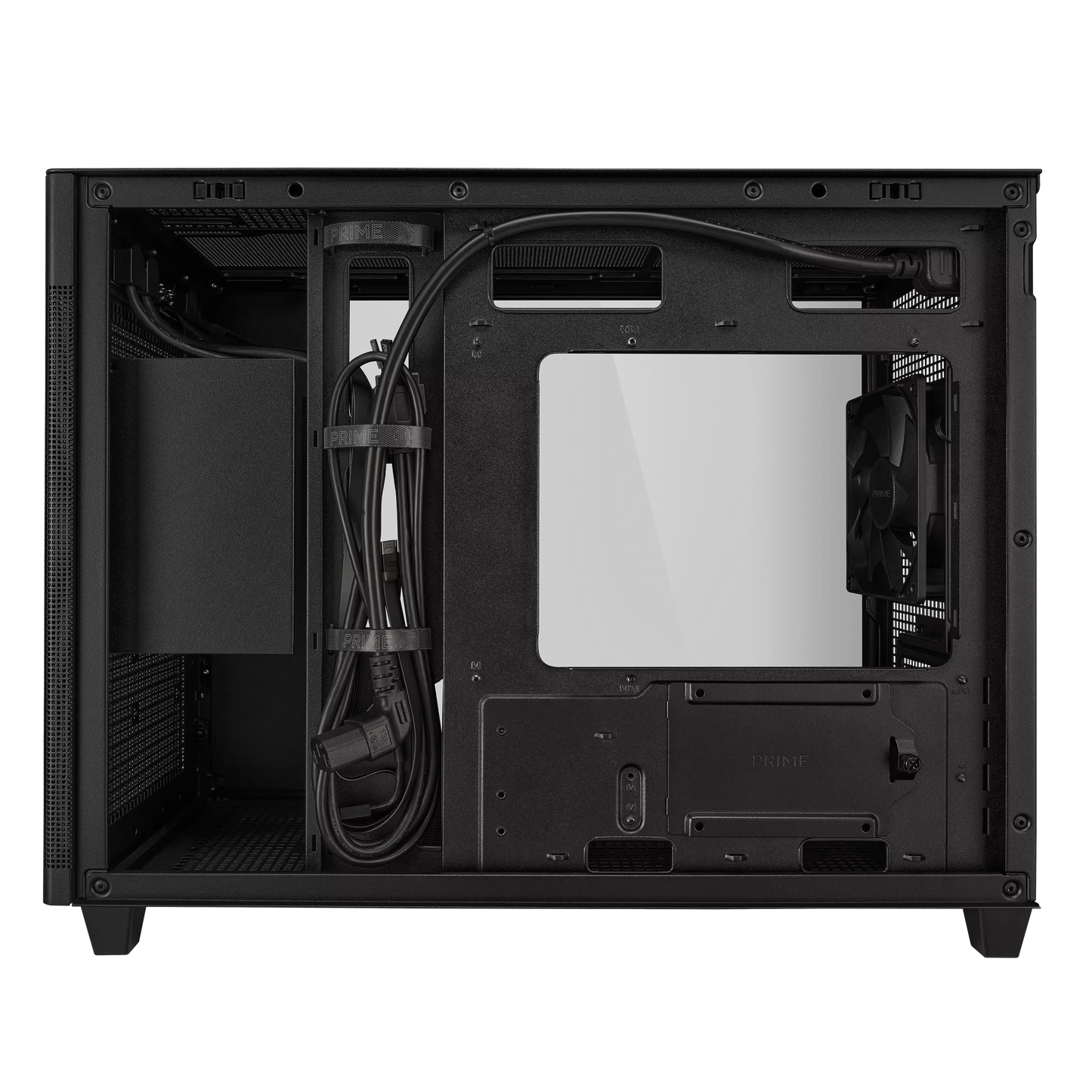 ASUS PRIME AP201 TEMPERED GLASS MICROATX CASE W/ 1FAN
