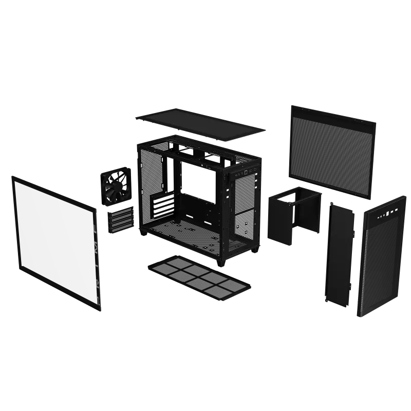 ASUS PRIME AP201 TEMPERED GLASS MICROATX CASE W/ 1FAN