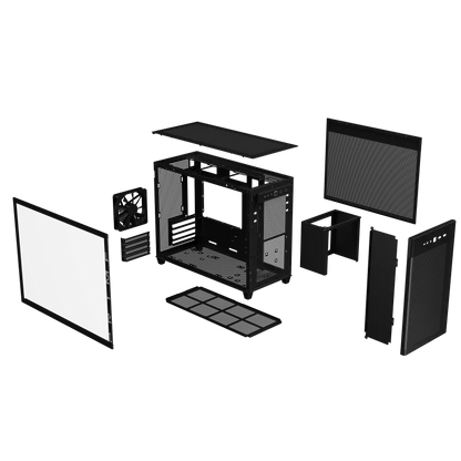 ASUS PRIME AP201 TEMPERED GLASS MICROATX CASE W/ 1FAN