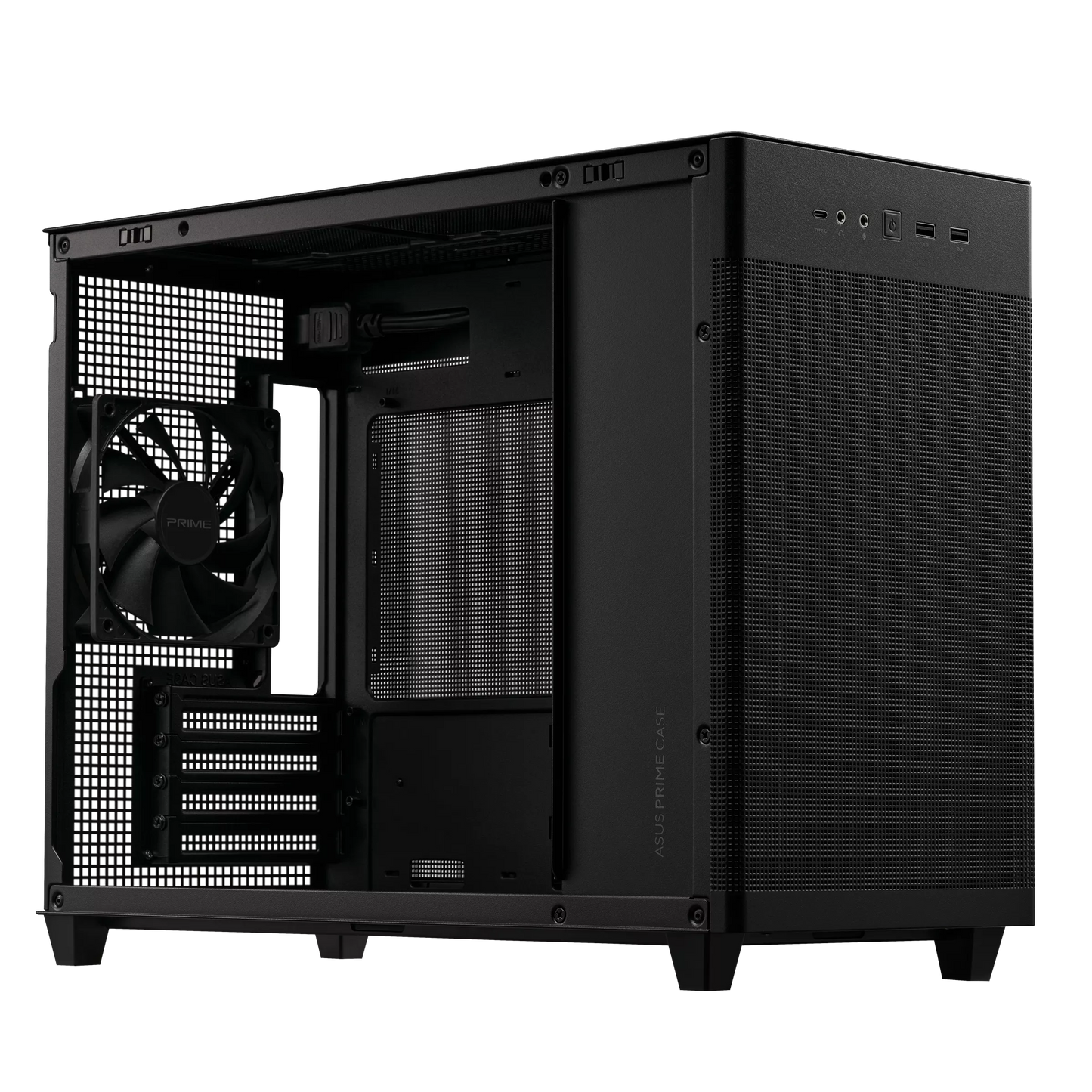 ASUS PRIME AP201 MICROATX MESH CASE W/ 1FAN (BLACK)