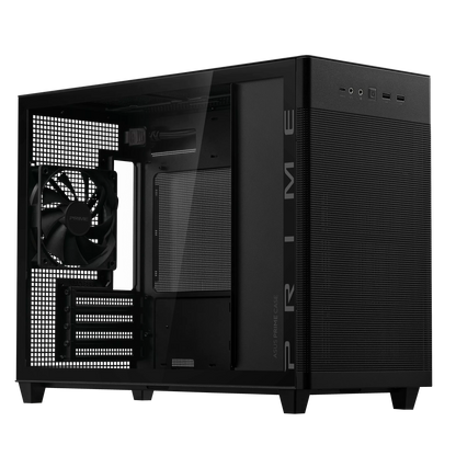 ASUS PRIME AP201 TEMPERED GLASS MICROATX CASE W/ 1FAN