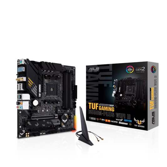 ASUS TUF B550M-PLUS WIFI II 4DDR4 2XM.2 MOTHERBOARD (HDMI, DP) WIFI+BT