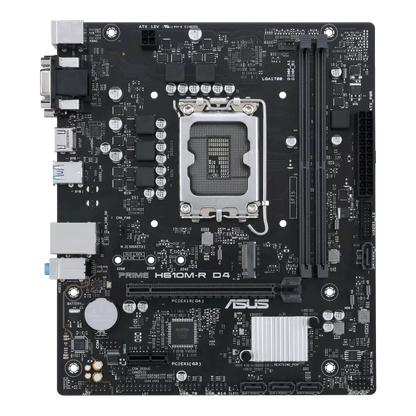 ASUS PRIME H610M-R D4 2DDR4 M.2 MOTHERBOARD (HDMI, DB15, DVI)