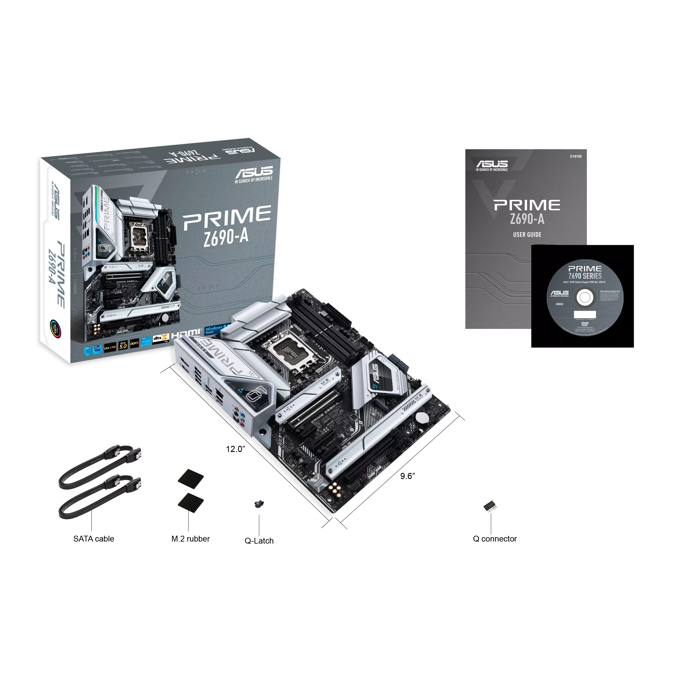 ASUS PRIME Z690-A 4DDR5 4XM.2 MOTHERBOARD (HDMI, DP)