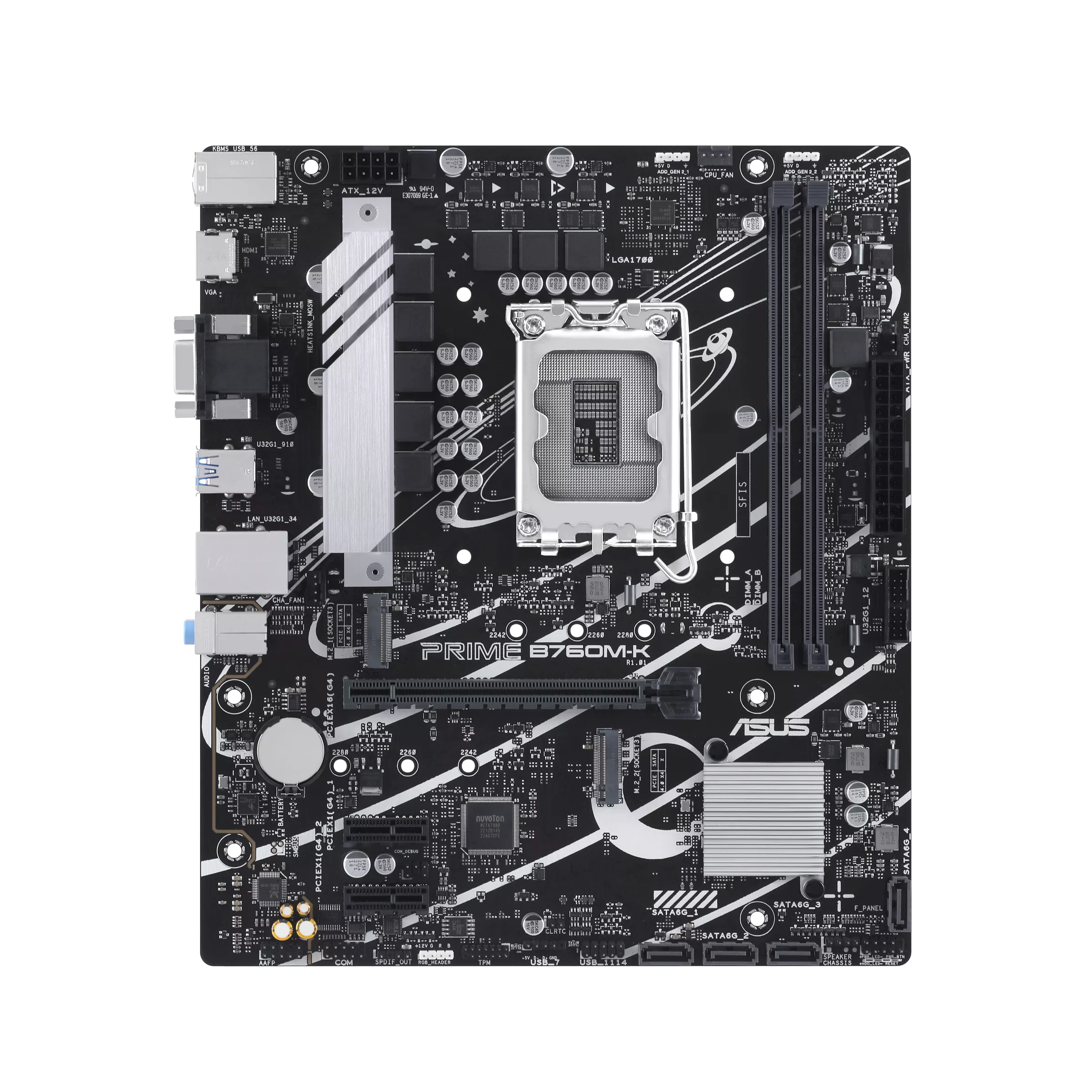 ASUS PRIME B760M-K 2DDR5 2XM.2 MOTHERBOARD (DB15, HDMI)