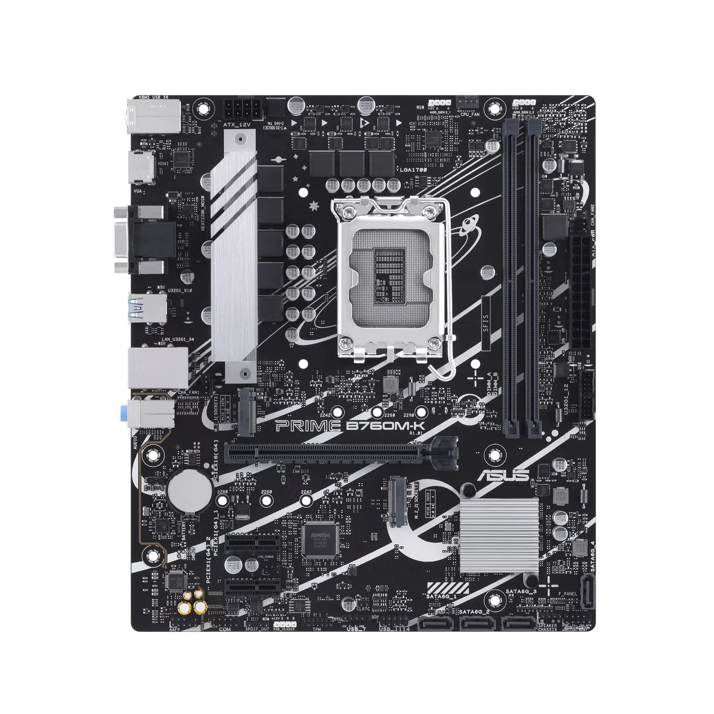 ASUS PRIME B760M-K 2DDR5 2XM.2 MOTHERBOARD (DB15, HDMI)