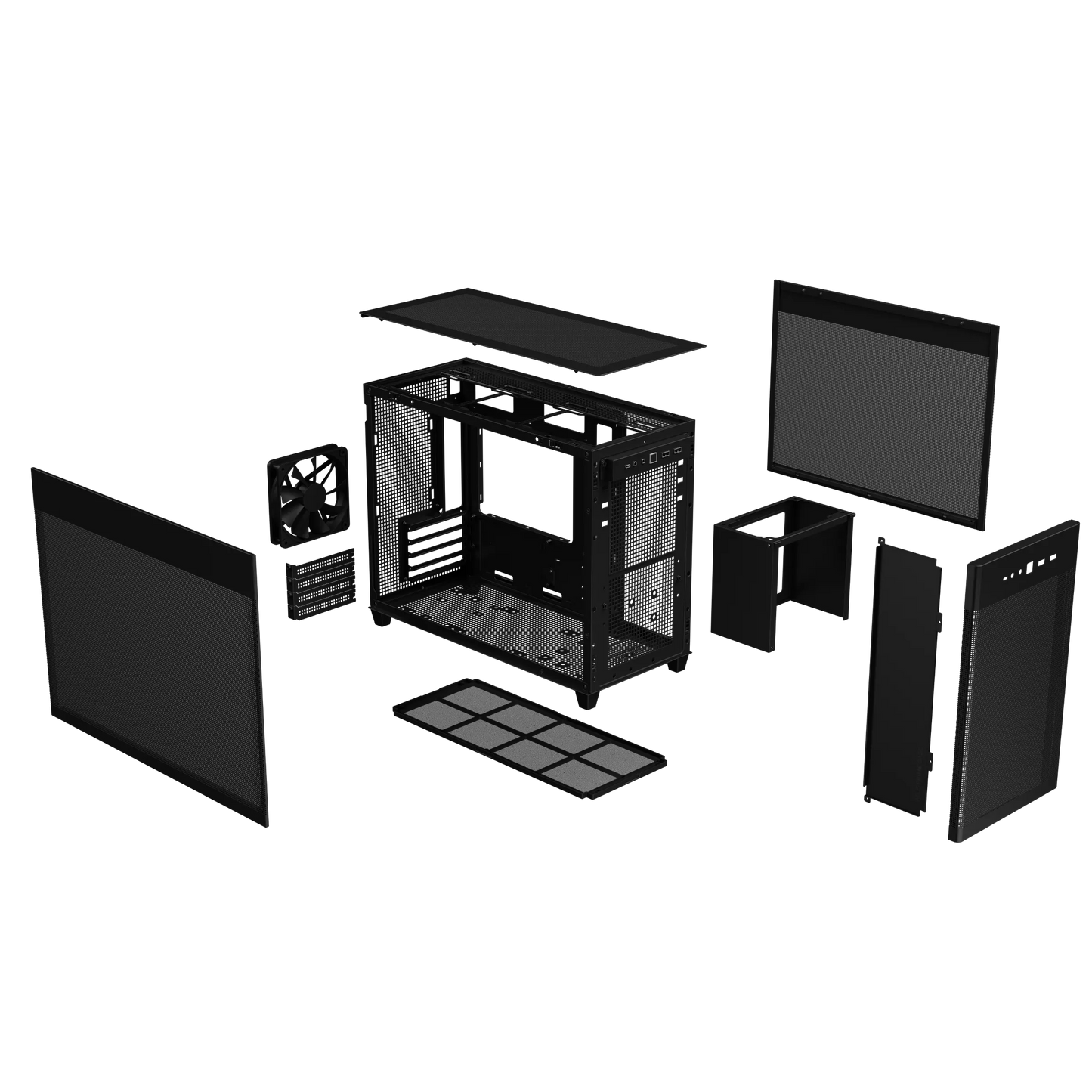 ASUS PRIME AP201 MICROATX MESH CASE W/ 1FAN (BLACK)