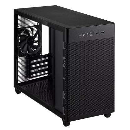 ASUS PRIME AP201 TEMPERED GLASS MICROATX CASE W/ 1FAN