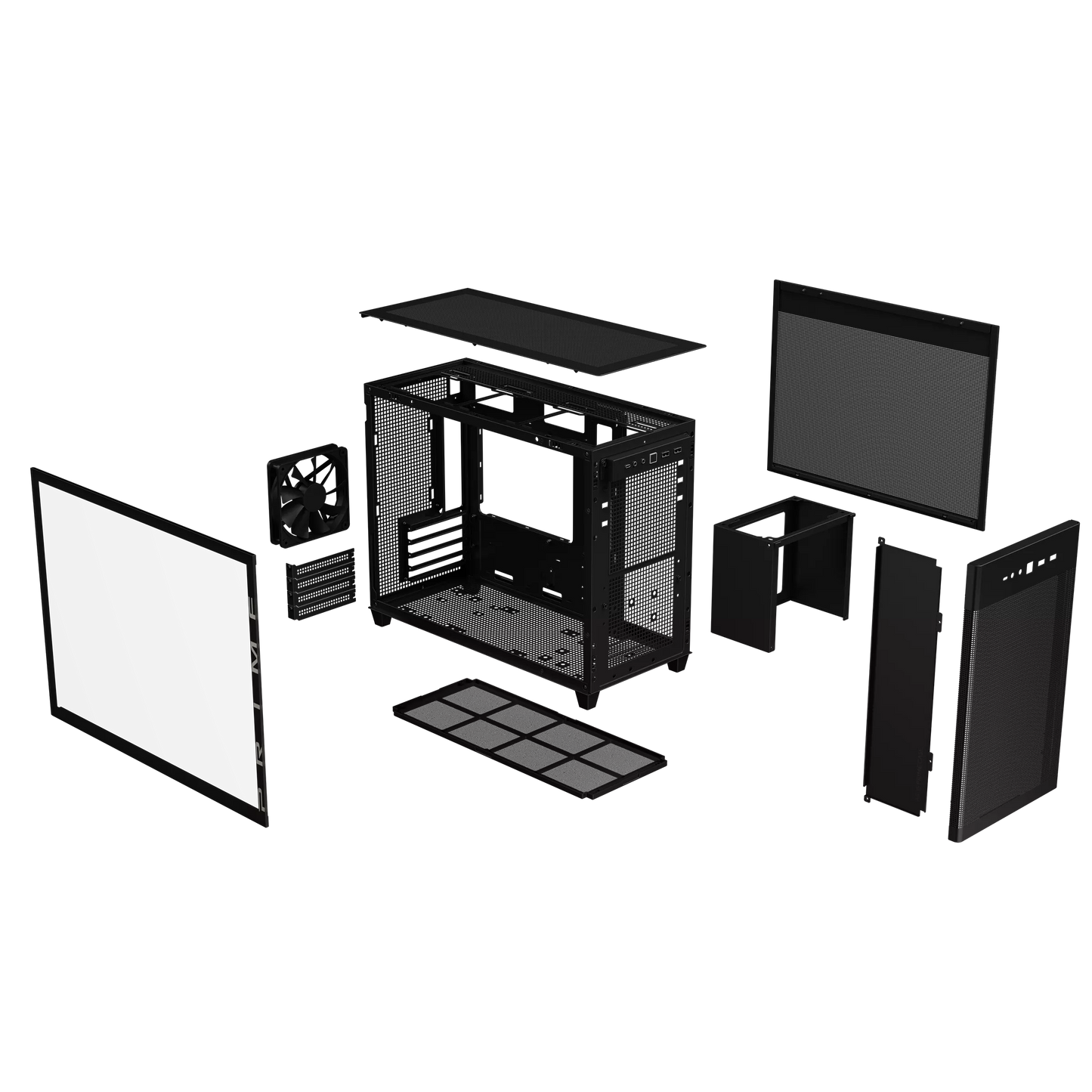 ASUS PRIME AP201 TEMPERED GLASS MICROATX CASE W/ 1FAN