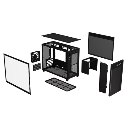 ASUS PRIME AP201 TEMPERED GLASS MICROATX CASE W/ 1FAN