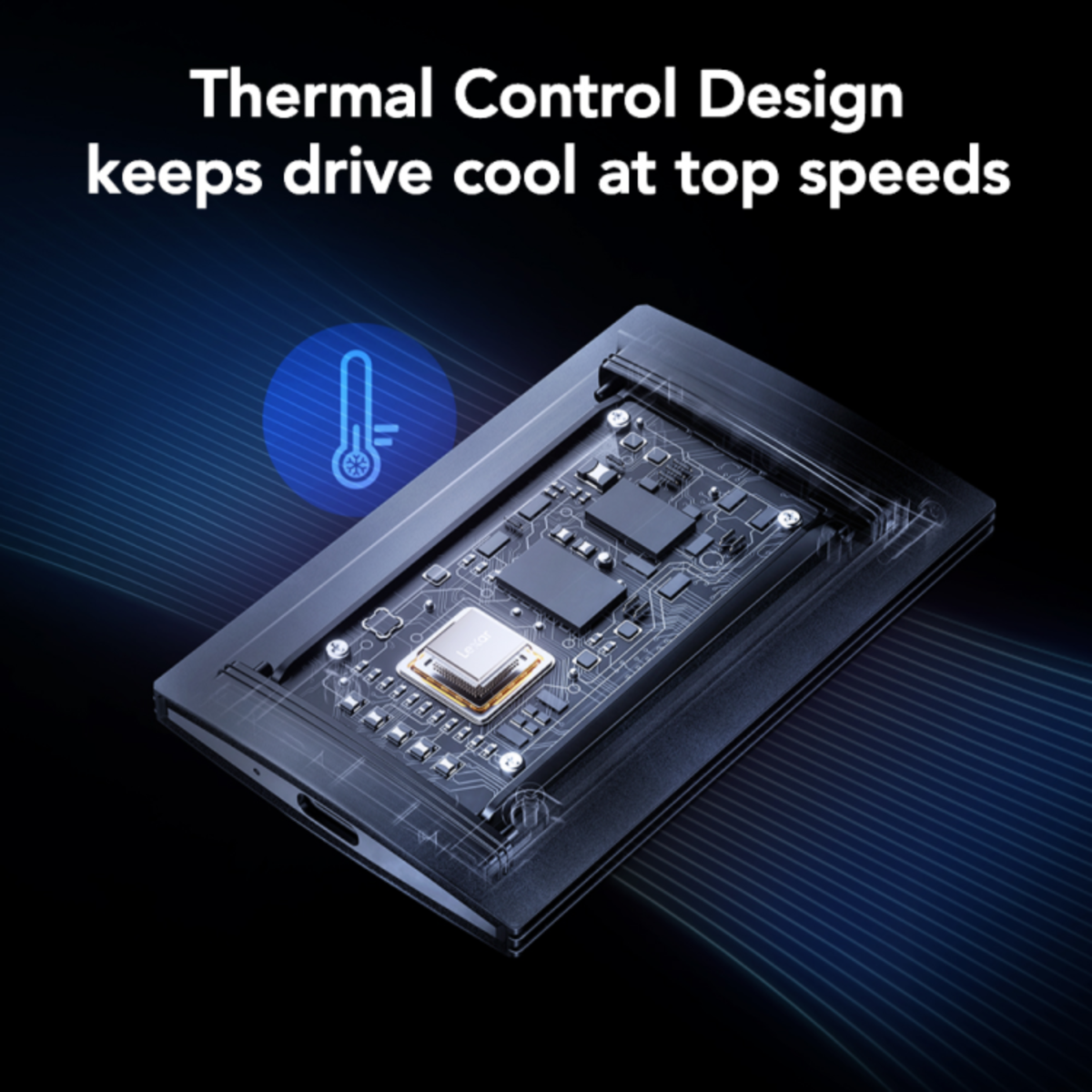 LEXAR 2TB SL500 PORTABLE MAGNETIC SSD USB3.2 TYPE-C BLACK