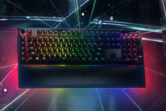 RAZER BLACKWIDOW V4 PRO MECHANICAL GAMING KEYBOARD (GREEN SWITCH)