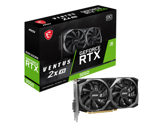MSI RTX 3050 8G 128BIT GDDR6 VENTUS 2X XS OC (HDMI, DVI, DP)