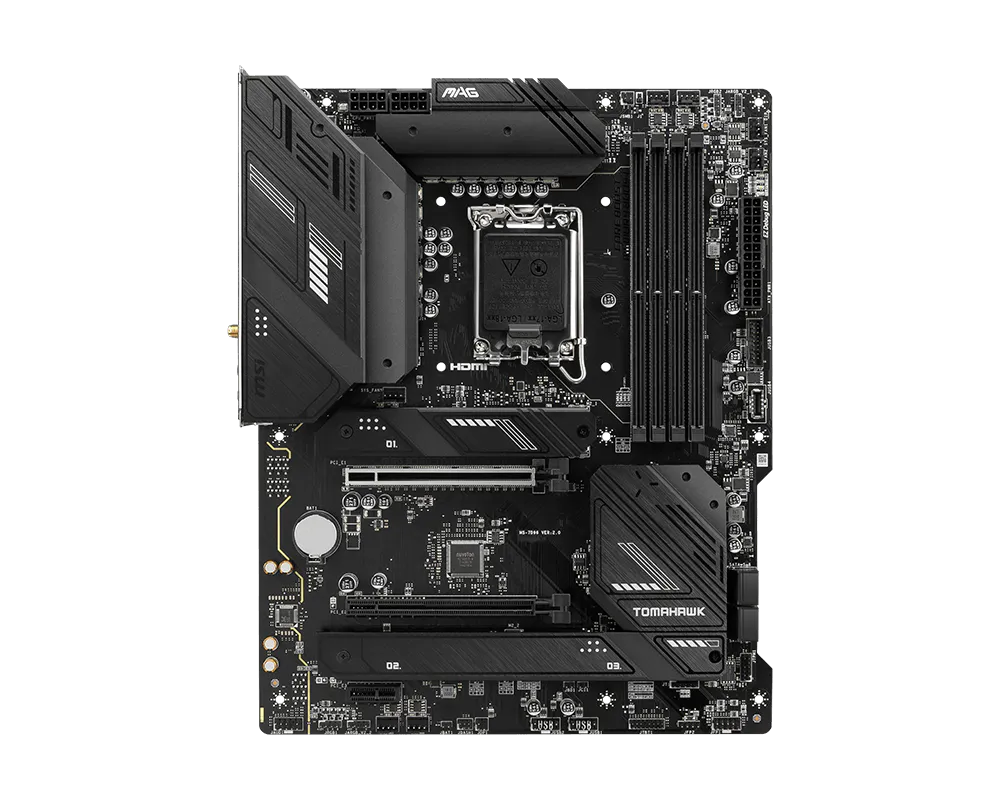 MSI MAG B760 TOMAHAWK WIFI 4DDR5 3XM.2 MOTHERBOARD (HDMI, DP) WIFI+BT
