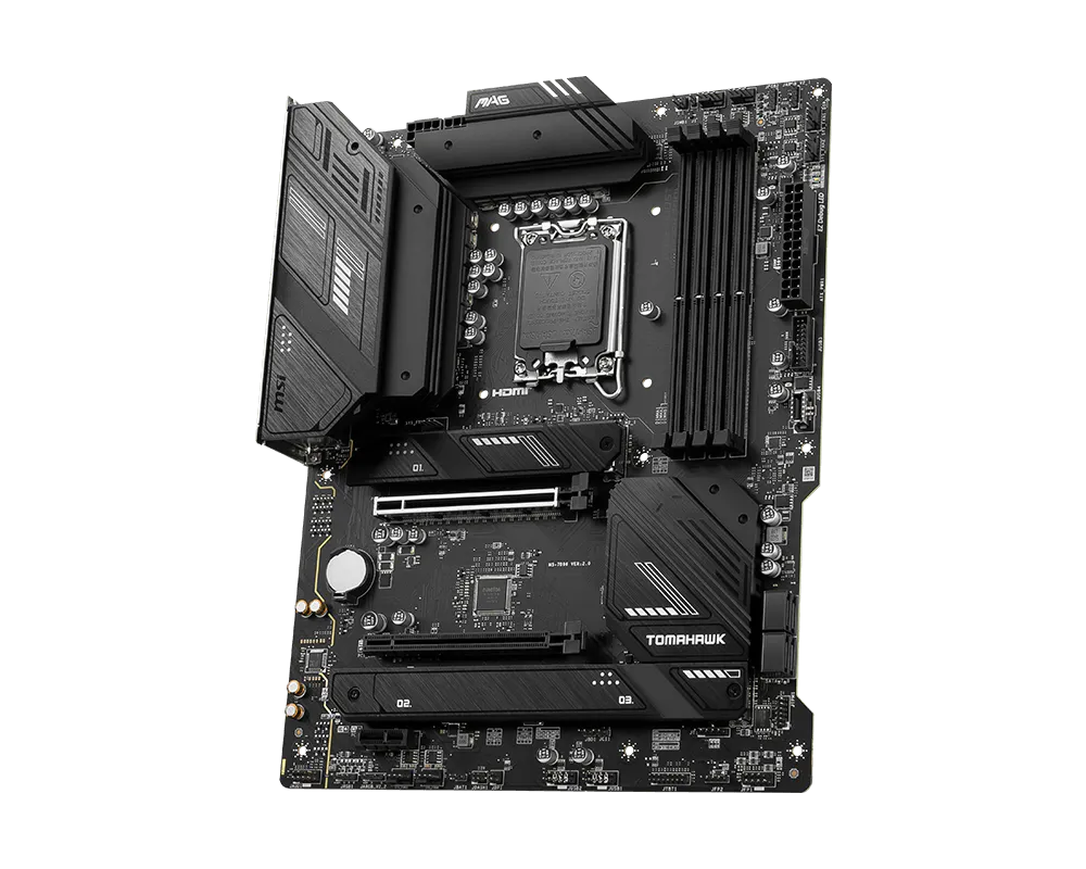 MSI MAG B760 TOMAHAWK WIFI 4DDR5 3XM.2 MOTHERBOARD (HDMI, DP) WIFI+BT
