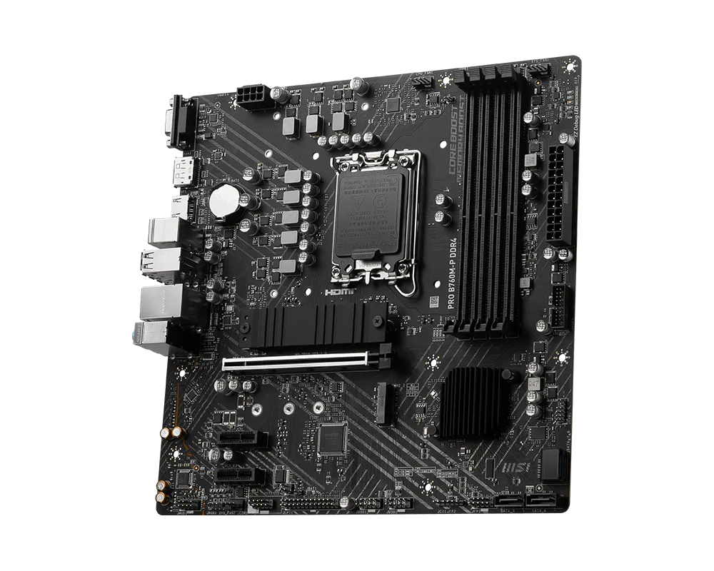 MSI PRO B760M-P 4DDR4 2XM.2 MOTHERBOARD (DB15, HDMI, DP)
