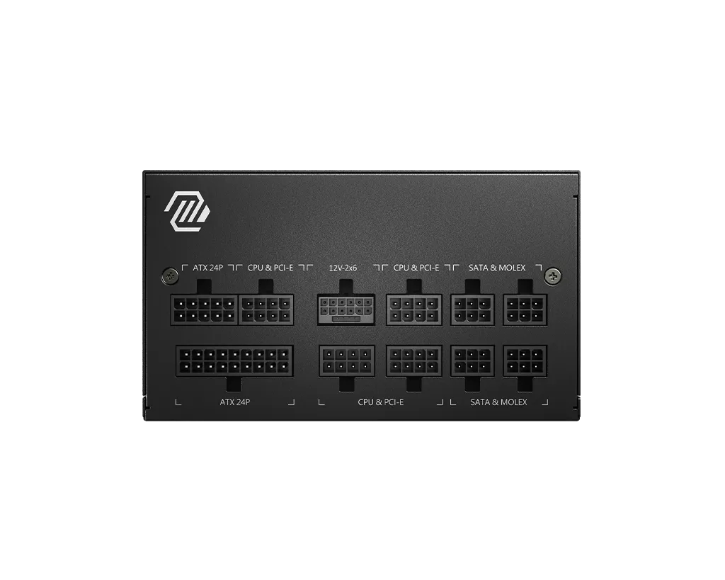 MSI MAG A850GL PCIE5 850W 1X120MM FAN, 8SATA, 6PIN PCIE, ACTIVE PFC, 80PLUS GOLD