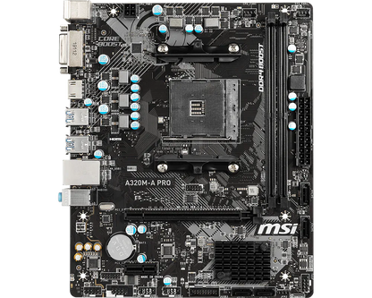 MSI A320M-A PRO 2DDR4 MOTHERBOARD (DVI, HDMI)