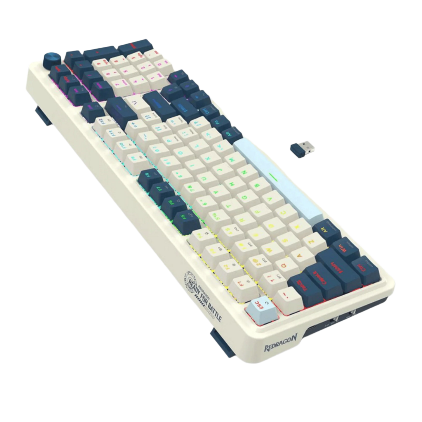 REDRAGON EISA PRO RGB TRI-MODE MECHANICAL KEYBOARD (RED SWITCH)