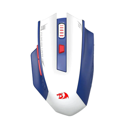 REDRAGON WOKI SUPERLIGHT WIRELESS GAMING MOUSE (WHITE/BLUE)