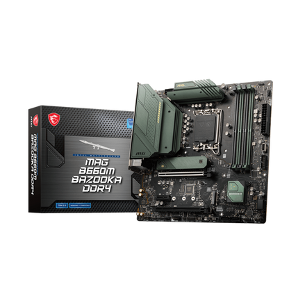 MSI MAG B660M BAZOOKA 4DDR4 2XM.2 MOTHERBOARD (HDMI, DP)