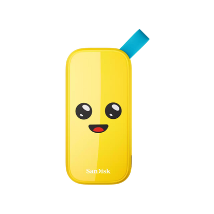 SANDISK PORTABLE SSD USB 3.2 TYPE-C 800MB/S YELLOW PEELY EDITION