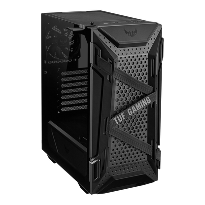 ASUS GT301 TUF GAMING MID TOWER CASE W/ TEMPERED SIDE (BLACK)