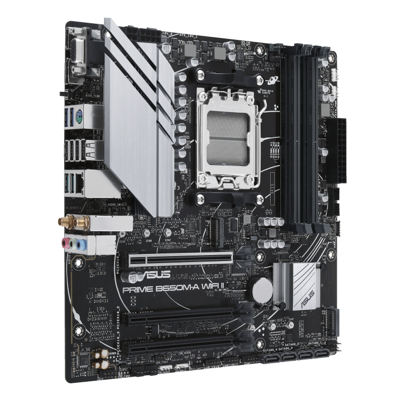 ASUS PRIME B650M-A WIFI II 4DDR5 2XM.2 MOTHERBOARD (HDMI, DP, VGA) WIFI+BT