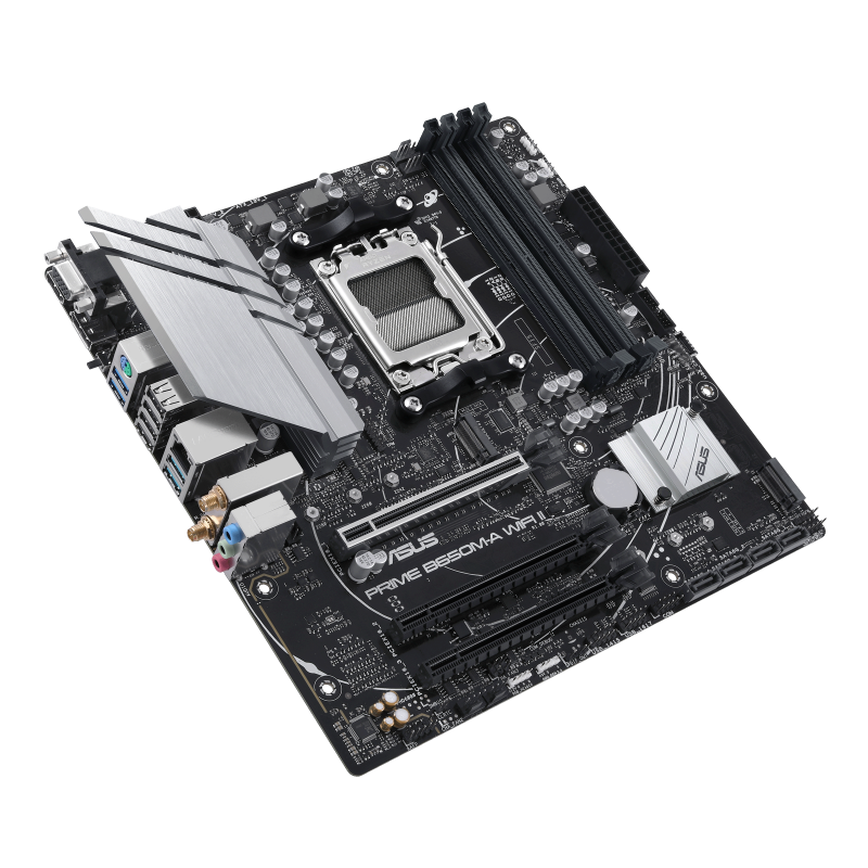 ASUS PRIME B650M-A WIFI II 4DDR5 2XM.2 MOTHERBOARD (HDMI, DP, VGA) WIFI+BT